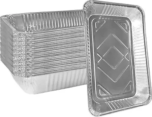 21" x 13" Full Size Medium Aluminum Foil Roasting and Steam Pans 20pcs - Picture 1 of 2
