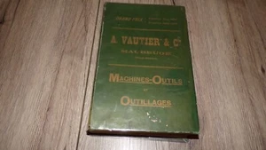 Catalogue A. Vautier & Cie - Maubeuge 1900 - Machines-Outils et Outillages - Picture 1 of 12