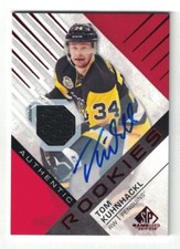NHL Autograph Jersey Trading Card - Tom Kühnhackl - Pittsburgh Penguins - RC