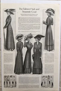 Señoras Hogar Diario Revista Octubre 109 Anuncio Impreso Traje A Medida Mujer Moda - Imagen 1 de 2
