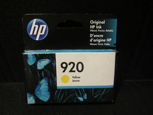 HP Druckerpatrone 920, neu in versiegelter Verpackung, gelb, Ablaufdatum 11/2022 - Bild 1 von 2