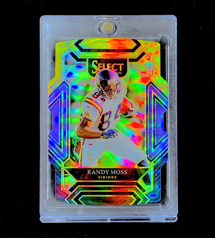 RANDY MOSS GOLD REFRACTOR HOLO PRIZM Rare Die Cut Non Auto - VIKINGS - Image 1 of 4