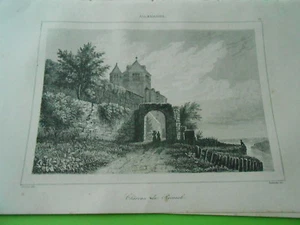 Radierung 1838 - Deutschland Germany Schloss Reineck - Bild 1 von 1