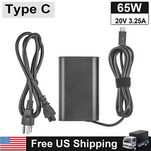 65W Type C USB C Charger Adapter HA65NM170 for Dell Latitude 11 5175 5285 7275 - Picture 1 of 10