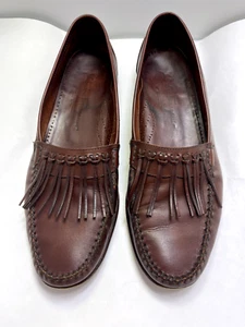 SALVATORE FERRAGAMO Mocasines Marrón Hombre 10 D ITALIA - Imagen 1 de 9