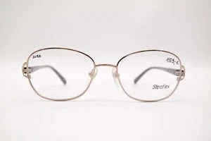 Vintage Sferoflex 2567 467 Gold Braun oval Brille Brillengestell eyeglasses NOS - Picture 1 of 6