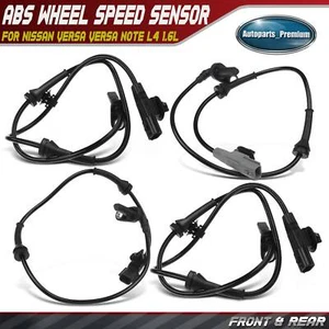 4x Front & Rear Side ABS Wheel Speed Sensor for Nissan Versa Versa Note L4 1.6L - Picture 1 of 10