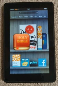 Amazon Kindle Fire eBook D01400 1st Generation Black, 8GB 24 - Picture 1 of 4