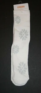 New Gymboree 1 Pair Socks Glitter Silver Snowflake L 10 12 year NWT - Picture 1 of 1