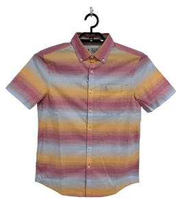 Penguin By Munsingwear Men's Short Sleeve Light Multicolored Button Up Size S - Picture 1 of 12