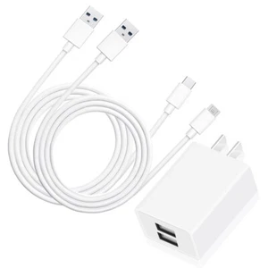 Good Quality Spare 2 x Type C USB Cable+Dual USB Power Adapter F Google Pixel 2 - Picture 1 of 1