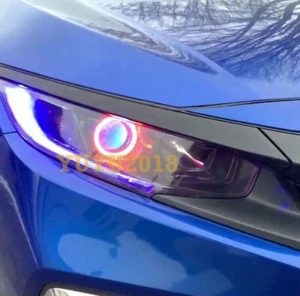 Anillo halo color de ensueño para Honda Civic 16-18 Flow Chasing RGB BT APP Flash DRL - Imagen 1 de 19