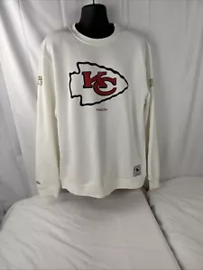 Mitchell and Ness Kansas City Chiefs White Sweatshirt Size 2XL Super Bowl NWT - Picture 1 of 7