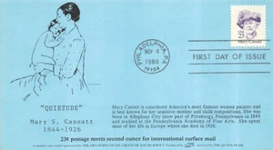 2181 23c MARY CASSATT - 1st Dry Point Study Group of SJ - maxicard - Picture 1 of 1