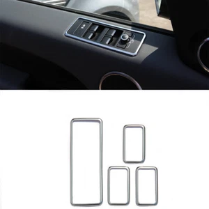 Interruttore alzacristalli vetro argento ABS telaio decorativo per Land Rover Range Rover Sport - Foto 1 di 10