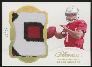 2019 Panini Flawless KYLER MURRAY Jumbo GOLD RC Patch #12/25 SSP CARDINALS