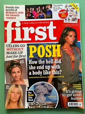 FIRST 2-Aug-2006 VICTORIA BECKHAM Alex Best Patsy Kensit Kym Marsh Jodie Marsh - Image 1 of 2