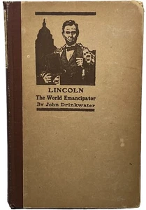 Antique 1920 Book Lincoln The World Emancipator Hardcover By John Drinkwater - Bild 1 von 11