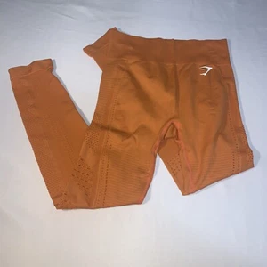 Gymshark Women’s Orange Leggings Size M #1247 - Picture 1 of 7