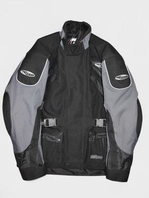 Nitro Racing Jacket Mens 2XL Black Armored Motorcycke Biker Tourismo Padded - Image 1 of 4