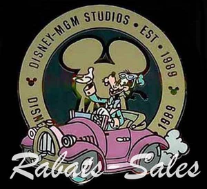 Goofy Driving Pink Convertible - Disney-MGM Studios Est 1989 LE Nostalgia Pin - Picture 1 of 1