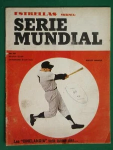 1961 MICKEY MANTLE COVER ESTRELLAS SERIE MUNDIAL BASEBALL MEXIKANISCHES MAGAZIN - Bild 1 von 1