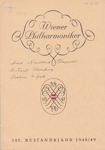 Wilhelm FURTWÄNGLER -Hans KAMESCH Oboe Vienna Philharmonic Orchestra 19.12.1948 - Picture 1 of 2