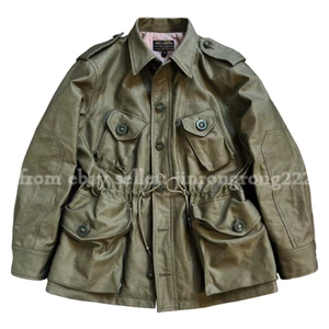 American Vintage Herbst Reißverschluss Multi-Pocket Armee Kampf Trenchcoat MKll - Bild 1 von 16