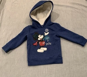 Felpa con cappuccio Disney 2T bambino ragazzo pile Topolino pullover felpa - Foto 1 di 6
