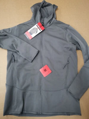 Chaqueta polar con capucha Kirkland Signature para hombre, gris talla M Foto 1 de 4