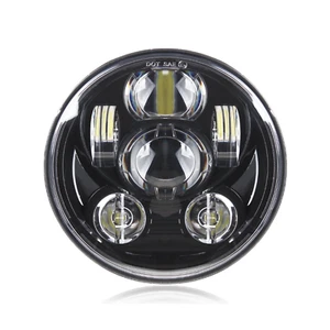 Motorcycle 5.75" LED DAYMAKER headlight Harley Sportster XL dyna touring softail - Bild 1 von 7