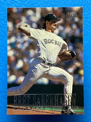 1996 Fleer Ultra Bret Saberhagen #475 - Image 1 of 2