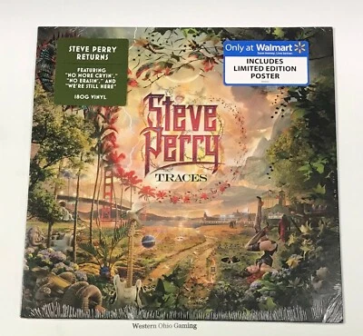 Steve Perry Traces Walmart Exclusive Album LP NEW with Limited Edition Poster - Image 1 of 2