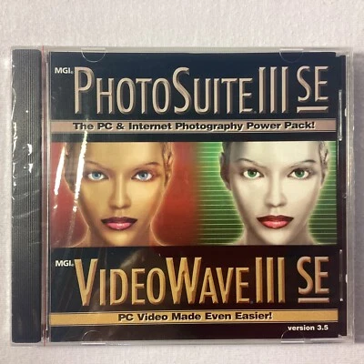 2000 MGI Software Photo Suite III Video Wave III SE CD-ROM VERSION 3.5 - NEW - Image 1 of 2