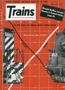 TRAINS MAGAZINE,5/54:NYC CENTURY TALES;STEAM ON CAJON;4-4-0's in NEW BRUNSWICK ! - Picture 1 of 6