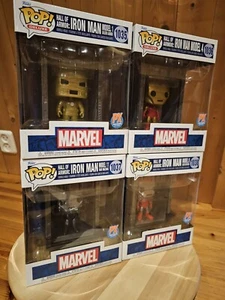 Funko POP Iron Man Hall Of Armor Set/Lot Of 4 Figures 1035,1036,1037,1038 Marvel - Imagen 1 de 3