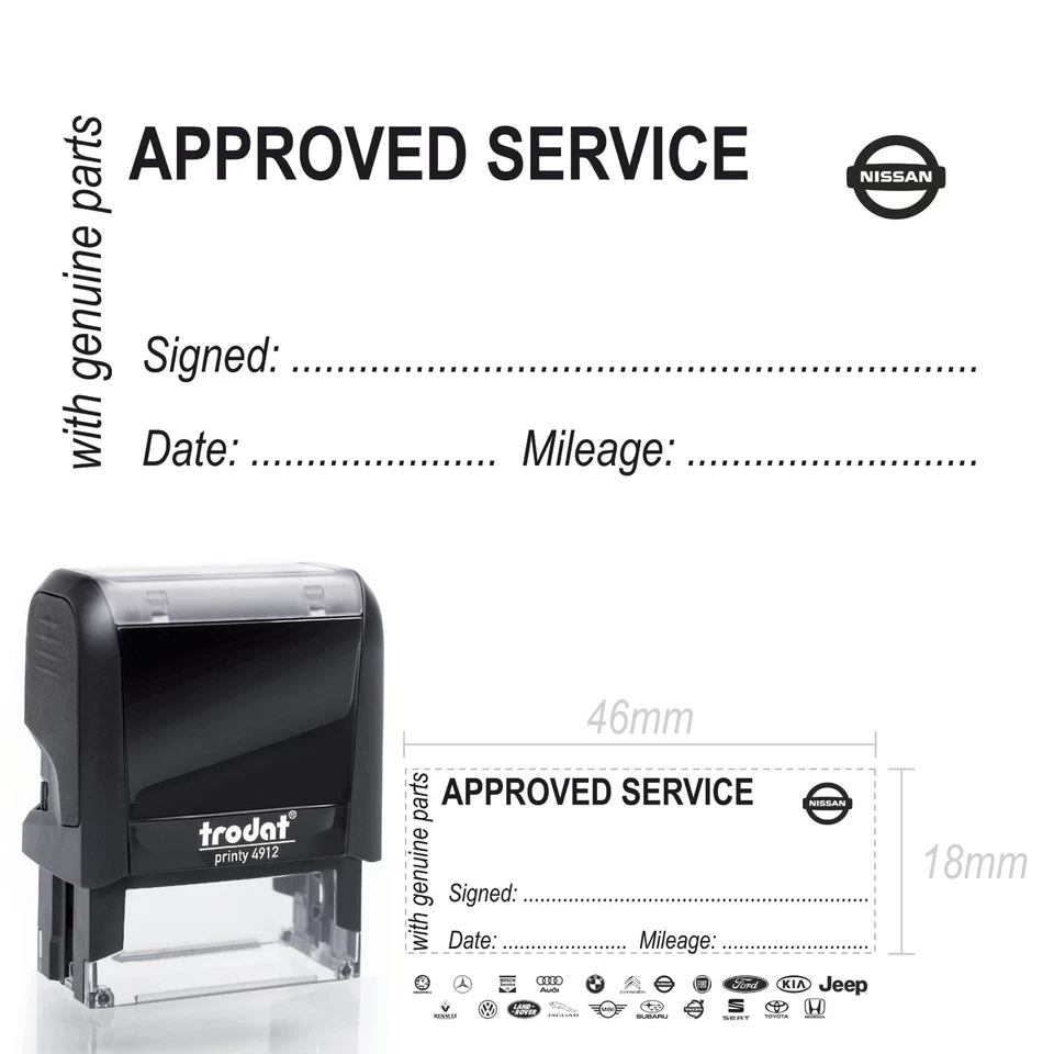 Nissan Stempel Werkstatt Service Wartungsstempel geprüft Scheckheft - Bild 1 von 1