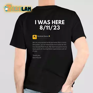 I Was Here Rockstar Games Post Shirt - Bild 1 von 4