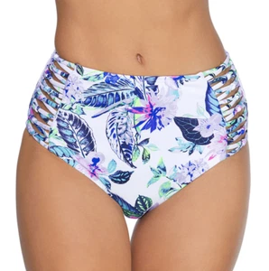 Costume da bagno bikini Ambrielle Tropical floreale vita alta fondo taglia XL, XXL nuovo - Foto 1 di 4