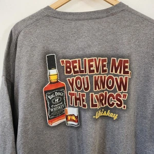 Y2K Big Dog Whiskey Grey Herren T-Shirt 2XL Whiskey - Bild 1 von 5