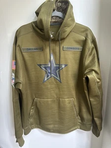 Nike NFL Equipo Ropa Dallas Cowboys Salute To Service Sudadera con Capucha XXL Oliva Militar - Imagen 1 de 8
