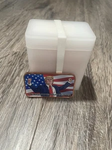 1 oz TRUMP KO BAR 20ct tube colorized copper .999 fine copper - Bild 1 von 3