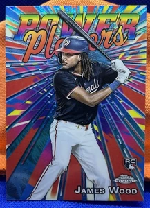 🔥2025 Topps Chrome Baseball James Wood RC Power Players Nationals #PP-19🔥 - Bild 1 von 2