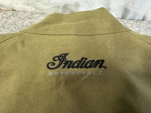 Indian Motorcycle Military Green Jacket  Woman's SZ XL 44" Chest - Foto 1 di 14