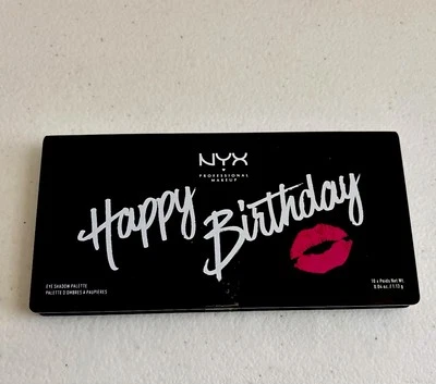 NYX Professional Makeup Happy Birthday Eye Shadow Palette - 10 Colors - New - Image 1 of 3
