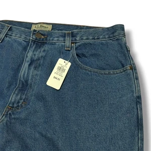 LL Bean Jeans Men's Size 36 x 30 Classic Fit Blue Denim Brand New NWT - Picture 1 of 6