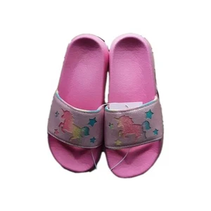 Elli by Capelli Girls Unicorn Flip Flops Slides Pink Size XLarge 3/4 - Picture 1 of 7