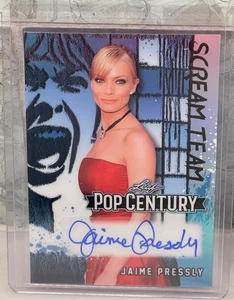 2025 Leaf Pop Century Scream Team Shimmer Platinum Jaime Pressly 7/7 Auto - Picture 1 of 2