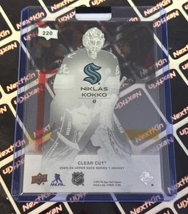 NIKLAS KOKKO 2025-26 UPPER DECK SERIES 1 CLEAR CUT YOUNG GUNS RC SP #220 - Picture 1 of 2