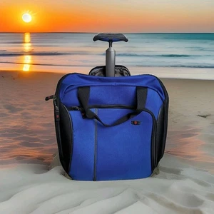 Victorinox Swiss Works Wheeled Tote Bag – Blue Carry-On, 16 x 16 x 8" - Picture 1 of 23